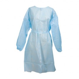Water-repellent gown with cuff