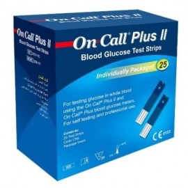 Oncall Plus II Blood Glucose Test Strip (25 strips)