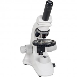 Monocular microscope, three lens, with micrometer plate 120x110mm