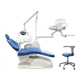 COMPLETE DENTAL CHAIR WITH WHIP ARM SYSTEM BLUE