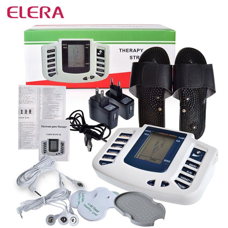 Electric Body Massager Therapy Machine + Acupuncture & Slippers