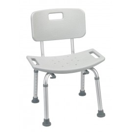 Drive Plastic Shower Bench with Backrest