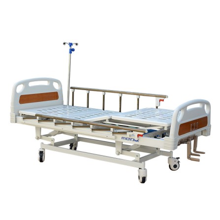 Three Crank Manual Hospital Patient Bed
