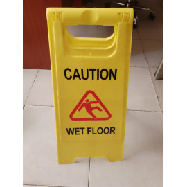 Wet floor signage